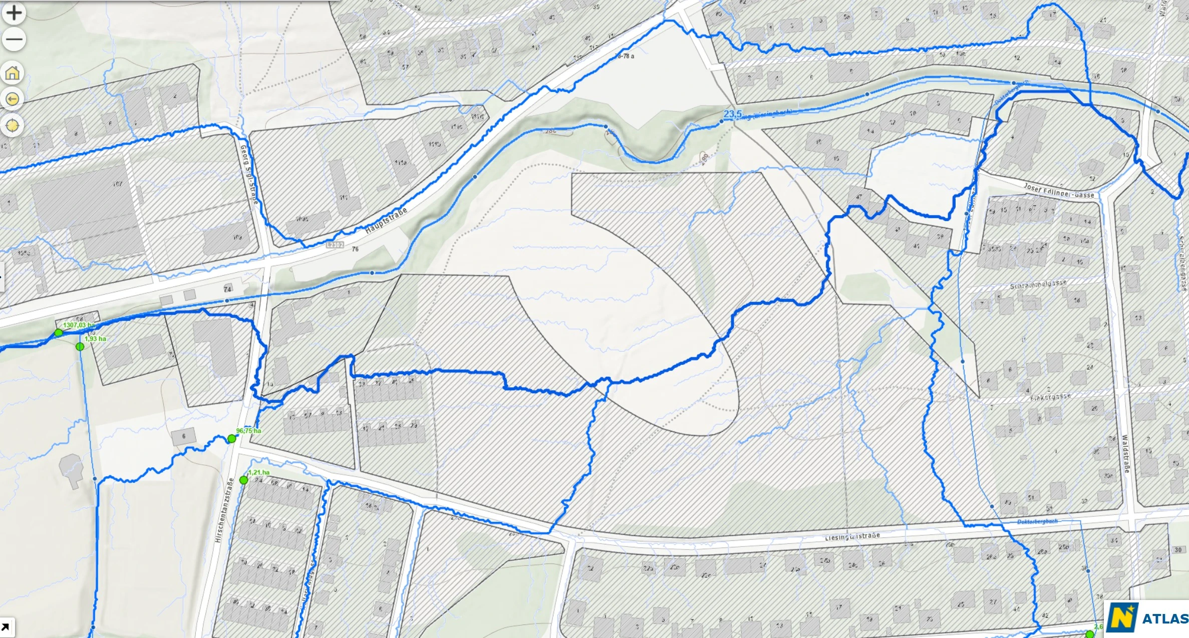 Grafik zu Hochwasser und Hangwasser
